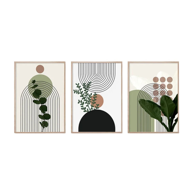 Boho-Chic Kunstdrucke – 3er-Set