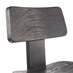 Tabouret de bar en bois noir 109 cm élégant