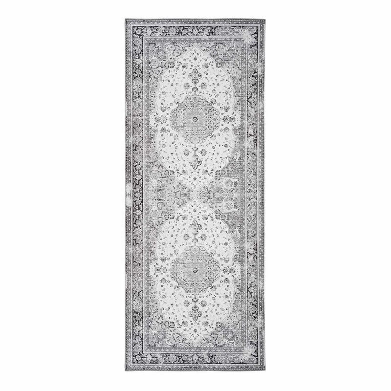 Läufer im Perser-Stil in Schwarz-Weiß 80x200 cm für den Flur