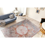 Tapis rectangulaire Faye 100 Multi 150x230cm avec motif vintage central medallion
