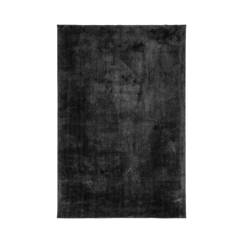 Rechteckiger Teppich aus Polyester in Anthrazit 160x230 cm