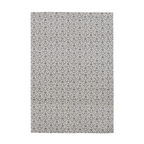 Tapis rectangulaire motif chevrons gris et crème 80x150 cm intérieur extérieur