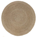 Tapis rond en sisal tressé motif spiralé beige naturel – Ø200 cm