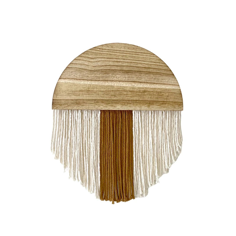Wandbehang Halbkreis mit Fransen