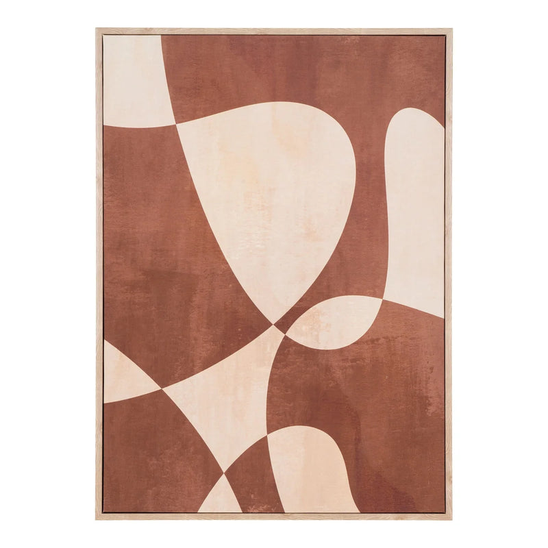 Deko-Leinwand 50x70 cm in Braun und Beige