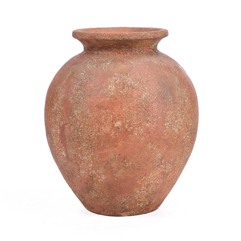 Amphoren-Vase aus Terrakotta mit Patina – H50 cm - XL
